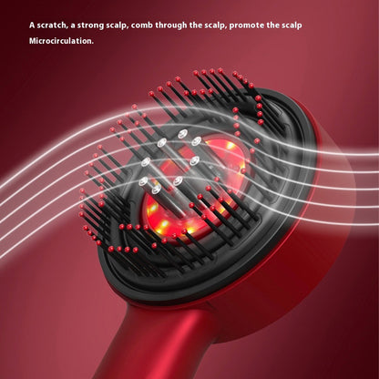 Red Light Scalp Massage Comb مشط تدليك فروة الرأس تقنية الضوء الاحمر