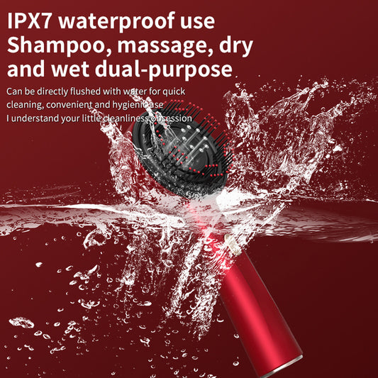 Red Light Scalp Massage Comb مشط تدليك فروة الرأس تقنية الضوء الاحمر